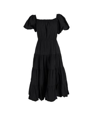 Jason Wu Collection Off-The-Shoulder Midi Dress - Black