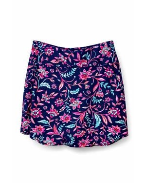 Aryeh Scallop Trim Skorts - Blue