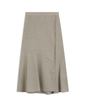 BOSS Melange A-Line Skirt - Gray