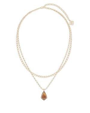Kendra Scott Camry Enamel Frame Strand Necklace - White