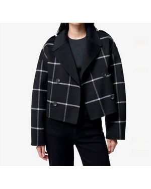 Vanessa Bruno Beran Oversized Check Pattern Jacket - Black