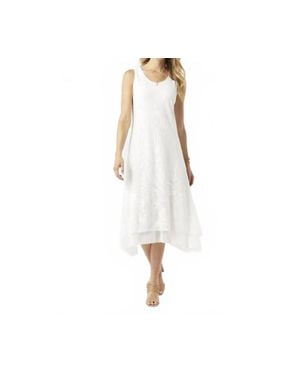 Coco + Carmen Adair Laser Cut Tank Dress - White
