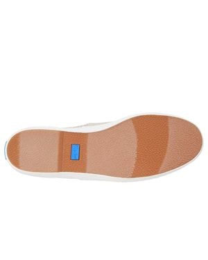 Keds Champion Round Toe Slip-On Cream Kw-Rncvo-5C - Brown