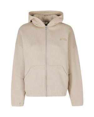 Autry Cotton Zip-Up Hoodie - Natural