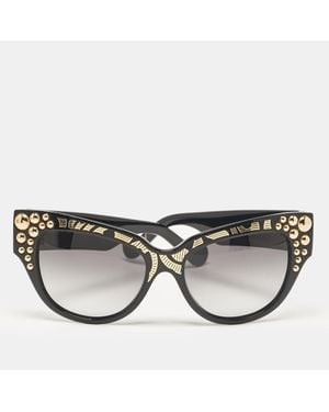 Anna Karin Karlsson Gradient Mademoiselle Dor Studded Cat Eye Sunglasses - Black