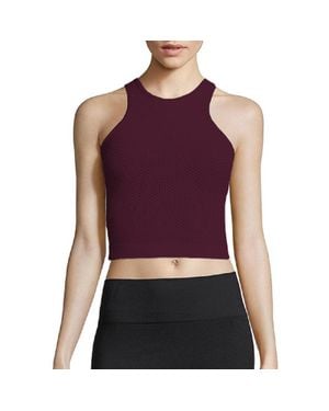 Phat Buddha Burgundy Crop Top - Purple