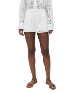 Le Superbe Eyelet Anglais Boxer - White