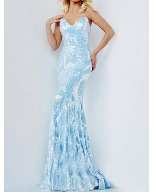 Jovani Formal Mermaid Gown - Blue