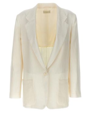 【関税込み】the row 'Enza' blazer THE ROW Enza linen blazer | NET-A-PORTER