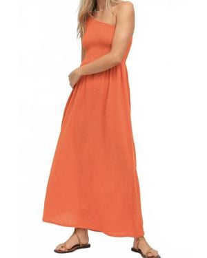 Electric and Rose Cleo Gauze Dress - Orange