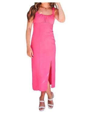 Sadie & Sage Cut Out Maxi Dress - Pink
