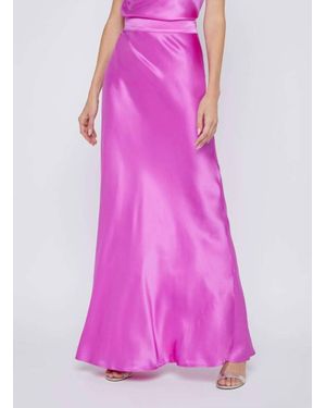 L'Agence Ryker Bias Maxi Skirt - Pink