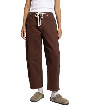 Thread & Supply Anees Barrel Pants - Brown