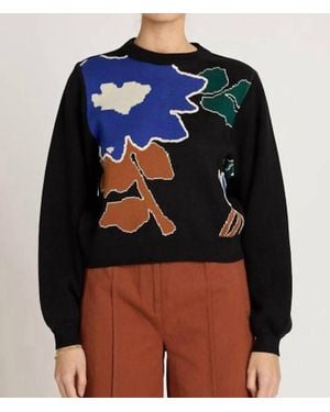 Cleobella Emory Long Sleeve Sweater - Blue
