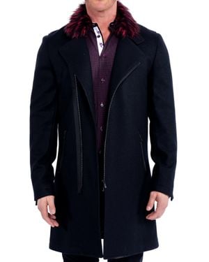 Maceoo Peacoat Zipfurred - Blue