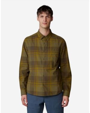 Mountain Hardwear Big Cottonwood Long Sleeve Shirt - Green