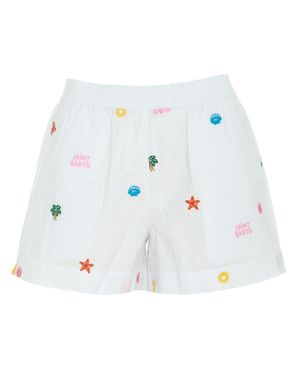 MC2 Saint Barth Embroidered Relaxed Fit Shorts - White