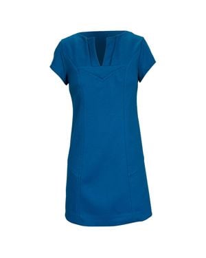 Diane von Furstenberg Valda Mini Short Sleeve Dress - Blue