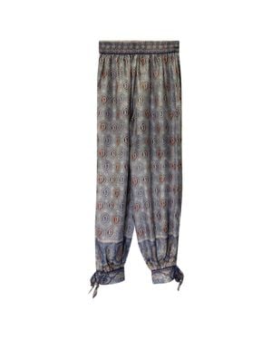 Zimmermann Vitali Tied Harem Pants - Gray