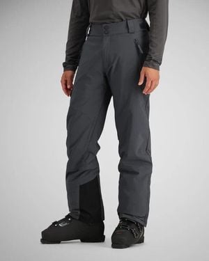 Obermeyer Alpinist Snow Pants Ebony Stretch Waterproof Insulated Jdm823 - Black