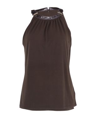 Michael Kors Halterneck Top - Brown