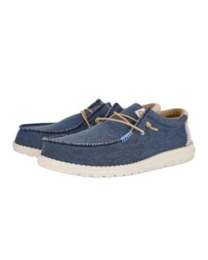 HEYDUDE Wally Coastline Jute 40952-410 Casual Shoes Shop632 - Blue