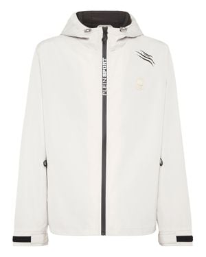 Philipp Plein Nylon Windbreaker - White