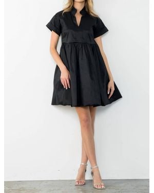 Thml Delaney Short Sleeve Iridescent Dress - Black