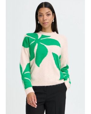 B.Young Byomea Lightweight Sweater - Green