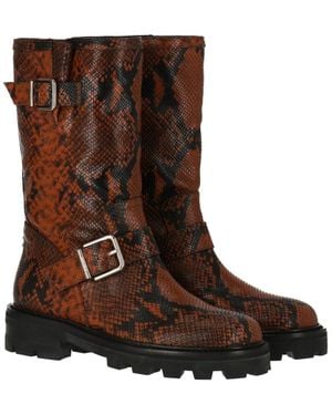 Jimmy Choo Biker Ii Leather Boot - Brown