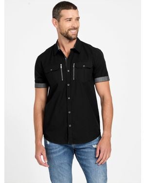 Guess Edward Woven Shirt - Black