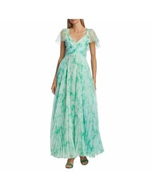 THEIA Alani Maxi Dress - Green