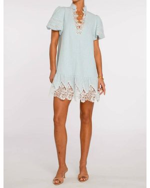 Elizabeth James The Label Chessy Mini Dress - Blue