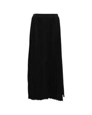 Co. Pleated Midi Skirt - Black