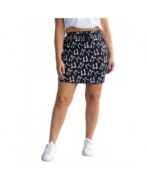 Julia Rose Millie Bow Jogger Skirt - Black