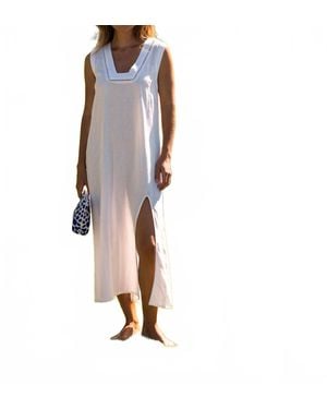 Sitano Grotta Midi Dress - White