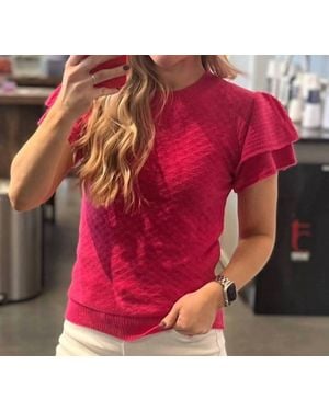 And The Why Double Layered Sleeves Baby Doll Sweater Top