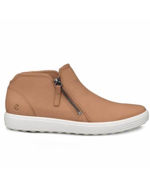 Ecco Soft 7 Zip Bootie - Brown