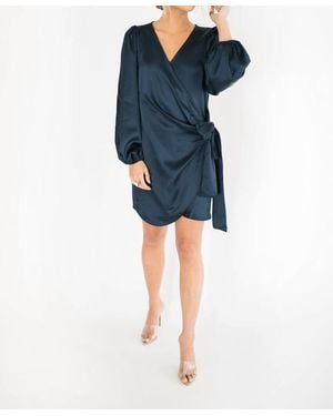falcon park Nova Wrap Dress - Blue