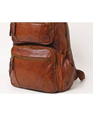 Spaghetti Western Backpack Bag - Brown