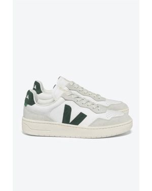 Veja V-90 Leather Sneakers - Multicolor