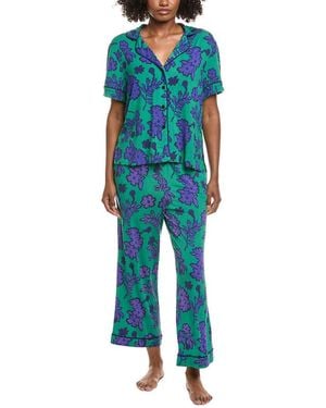 Sanctuary 2Pc Top & Pant Pajama Set - Blue