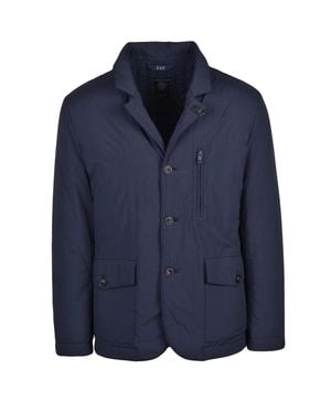 Fay Lightweight Polyamide Quilted Jacket With Insulated Design - Blue