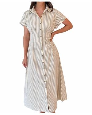 Saylor Colby Midi Dress - Natural