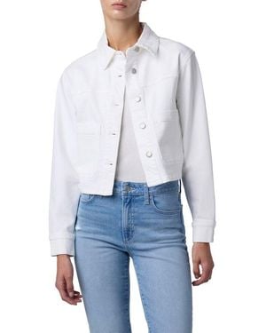 Joe's Jeans Crop Patch Pocket Jacket - White