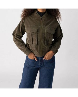 Sanctuary Corduroy Surplus Bomber Jacket - Black