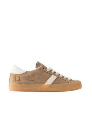 Date Camel Hill Low Suede Low-Top Sneakers - Brown