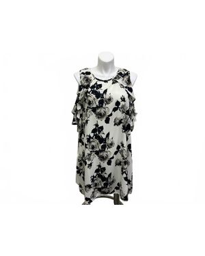 Janette Plus Jojo Cut Sleeve Mini Dress - Black