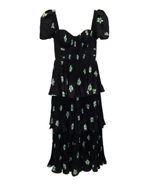 Self-Portrait Midi Dresses - Black