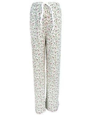 Lila and Hayes Boys Christmas Hangout Drawstring Pant - White